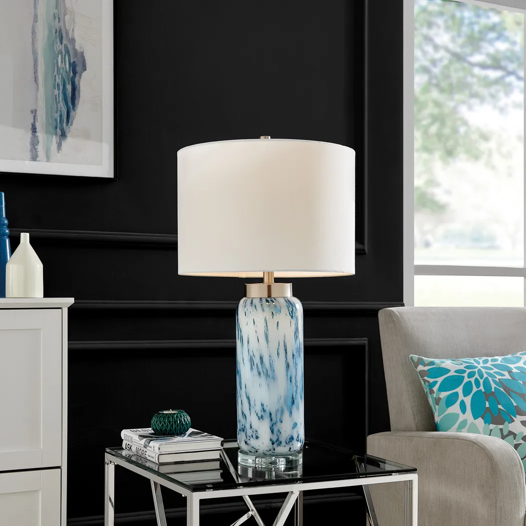 Sandusky Circle Blue Lamp - Thumbnail - Image 2