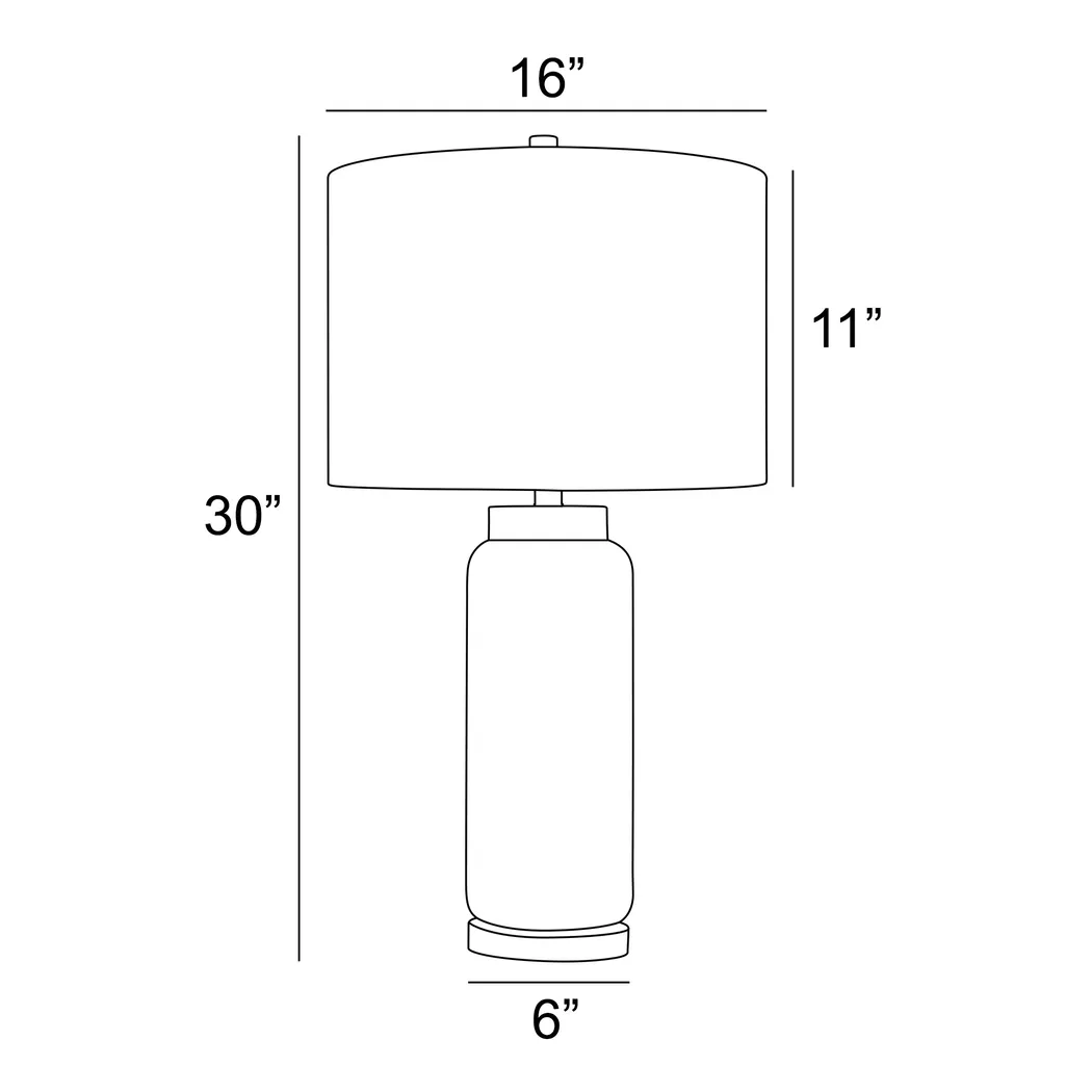 Sandusky Circle Blue Lamp - Thumbnail - Image 4