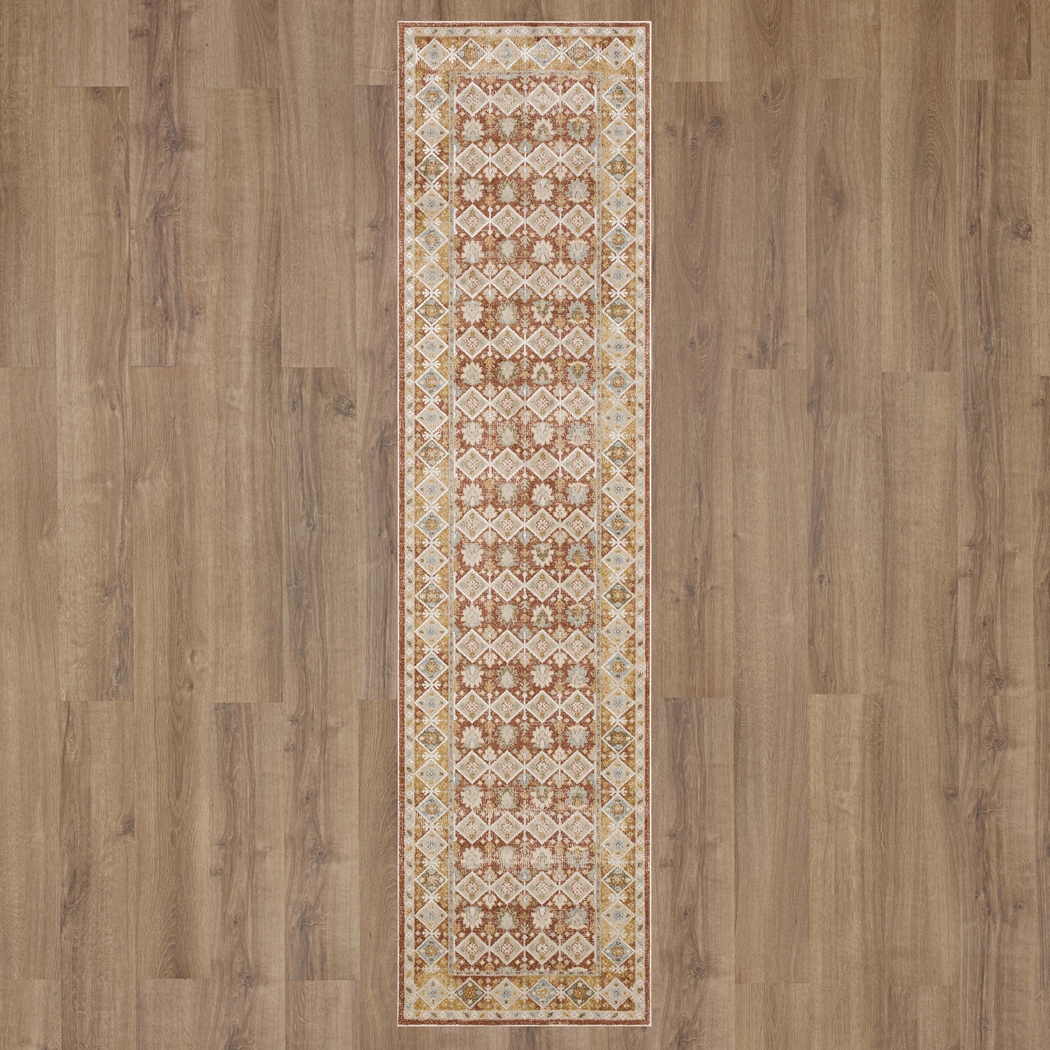 Sandwe Terracotta 2'6 x 10' Runner Rug - Thumbnail - Image 3
