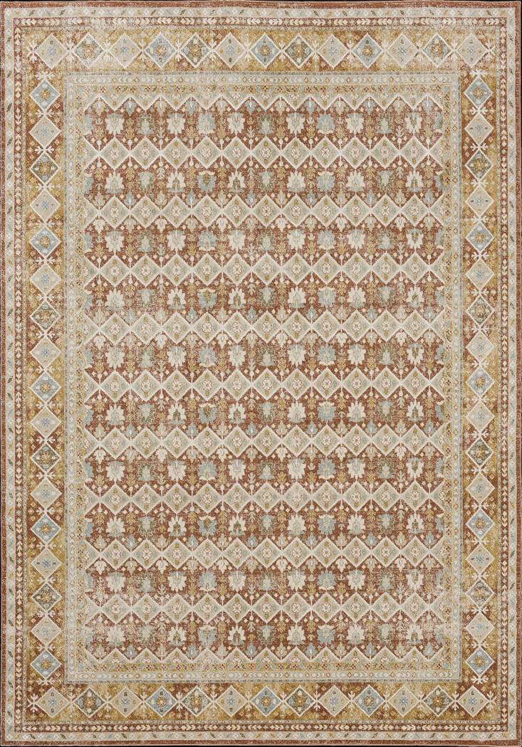 Sandwe Terracotta 6'6 x 9'10 Rug - Thumbnail - Image 1