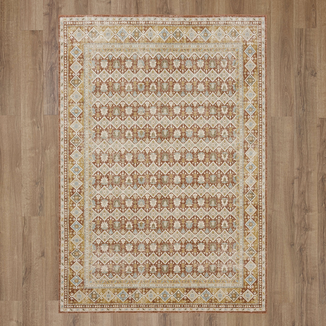 Sandwe Terracotta 7'10 x 10'3 Rug - Thumbnail - Image 6