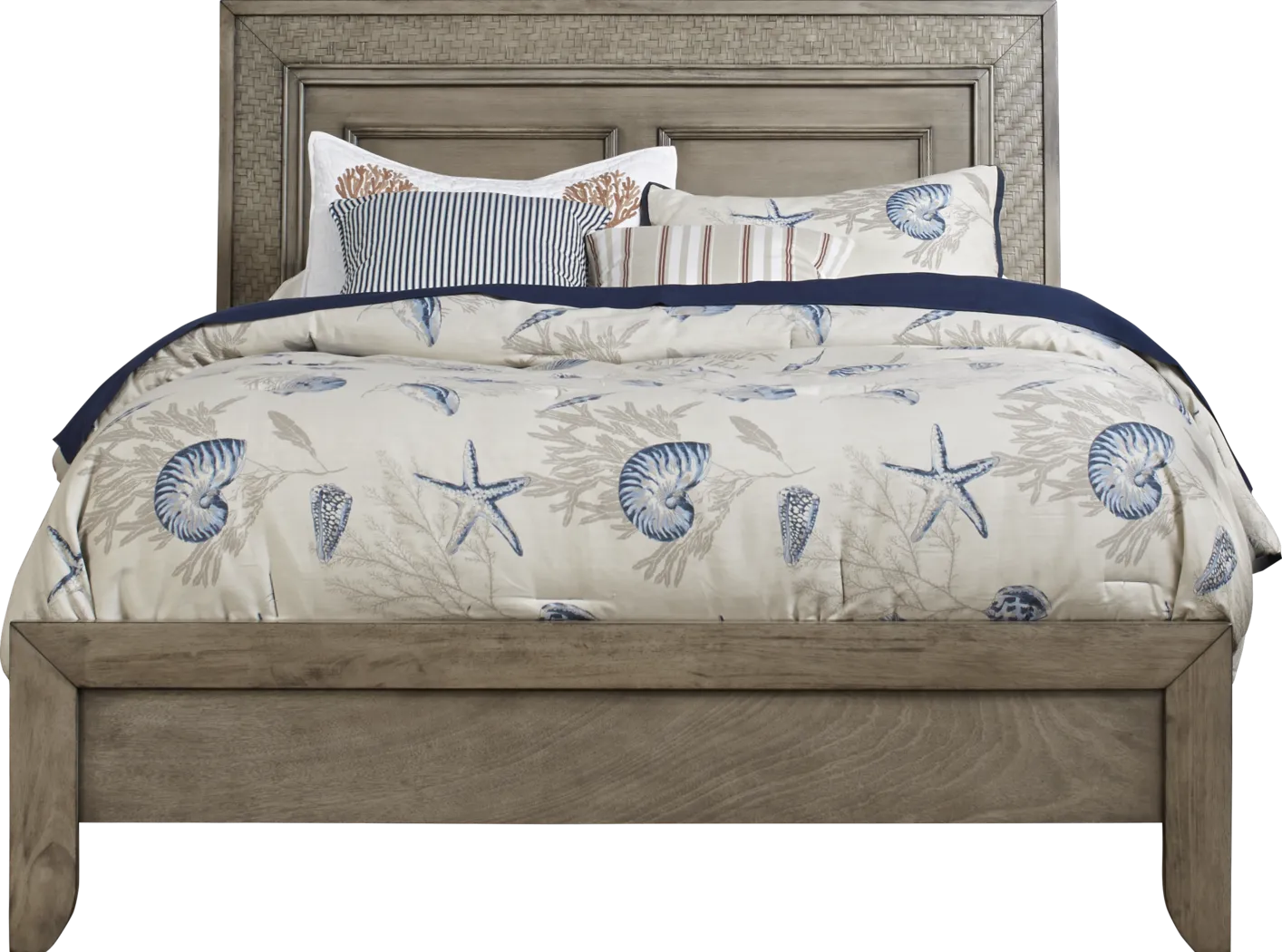Sandy Lane Driftwood 3 Pc Queen Panel Bed - Thumbnail - Image 1