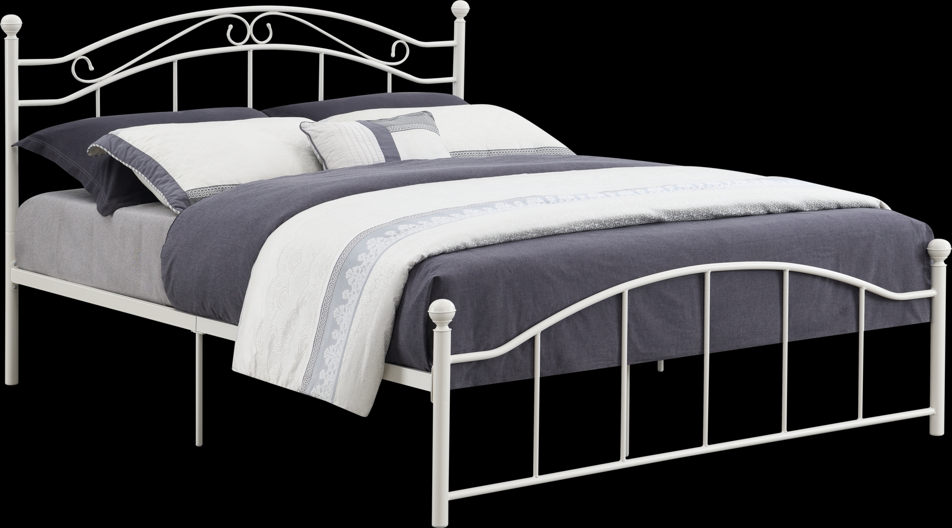 Sandyford White King Bed - Thumbnail - Image 1