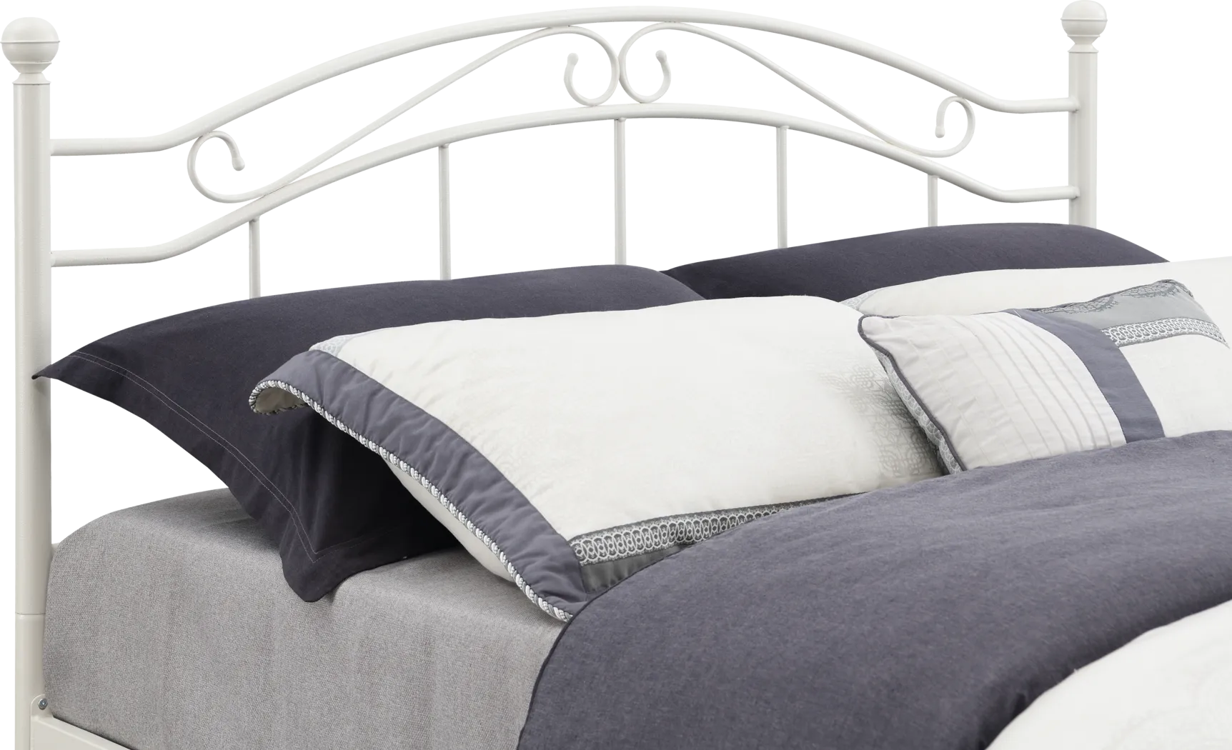 Sandyford White Queen Bed - Thumbnail - Image 2