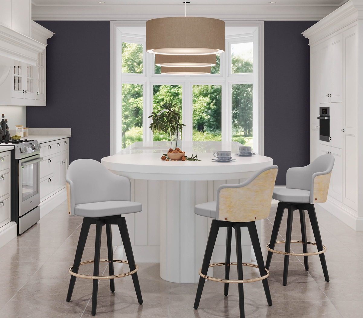 Sanellas I Gray Counter Height Stool, Set of 2 - Thumbnail - Image 8