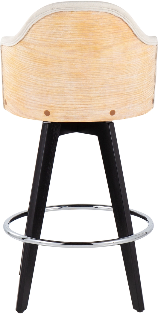 Sanellas II Cream Counter Height Stool, Set of 2 - Thumbnail - Image 5