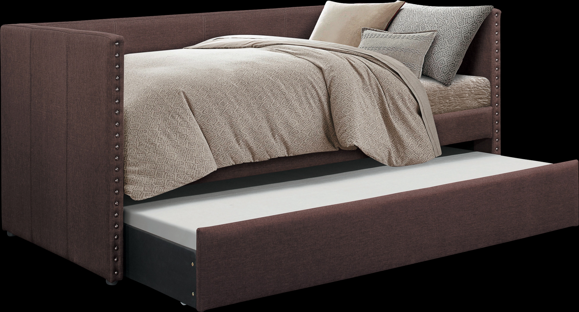 Sanford Way Brown Daybed with Trundle - Thumbnail - Image 1