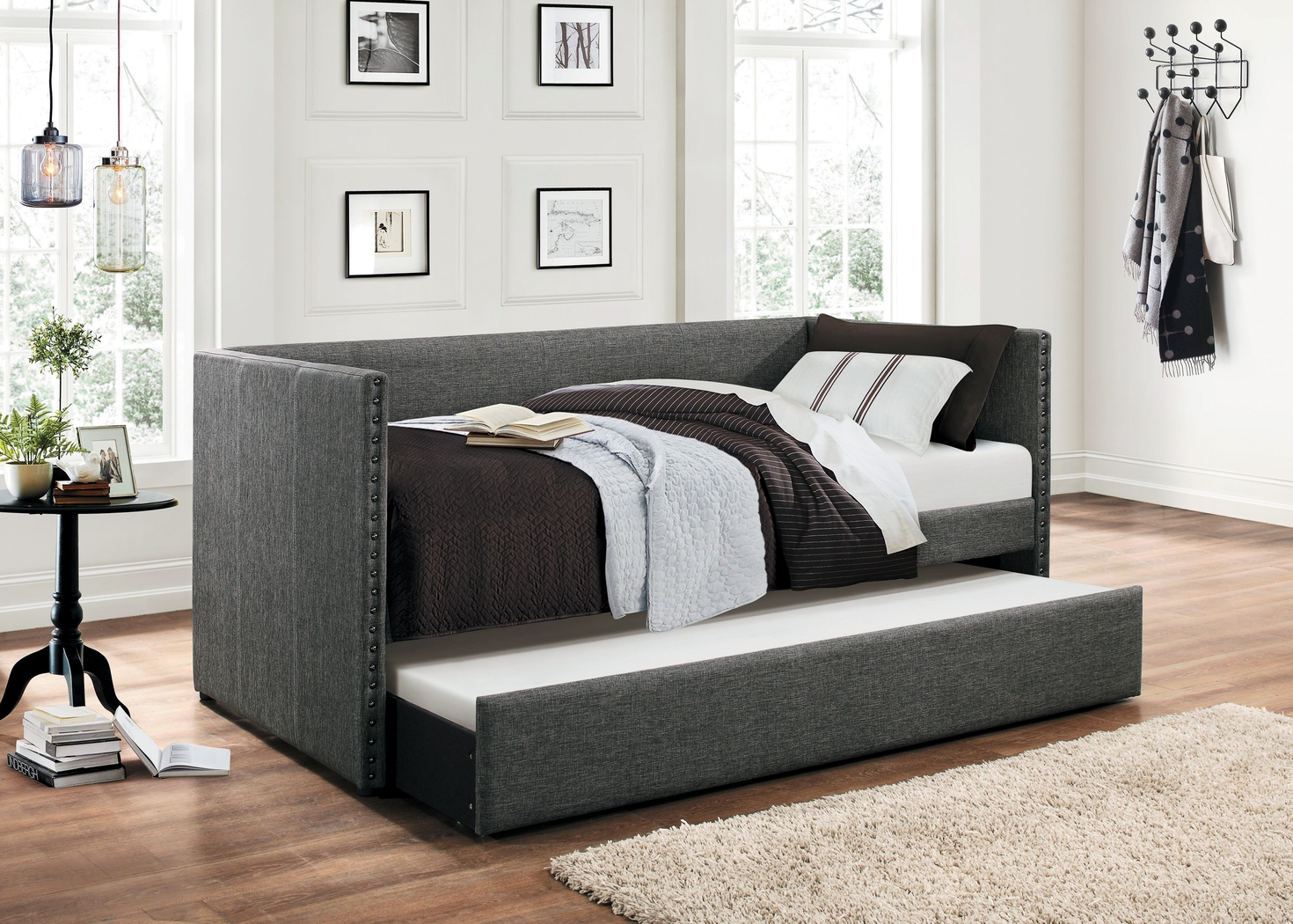 Sanford Way Gray Daybed with Trundle - Thumbnail - Image 2
