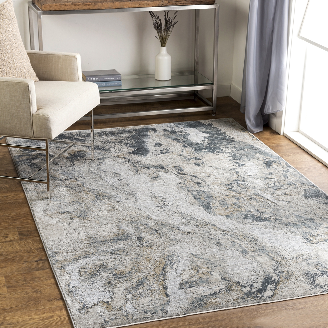 Sanfra Gray 7'10 x 10'3 Rug - Thumbnail - Image 4
