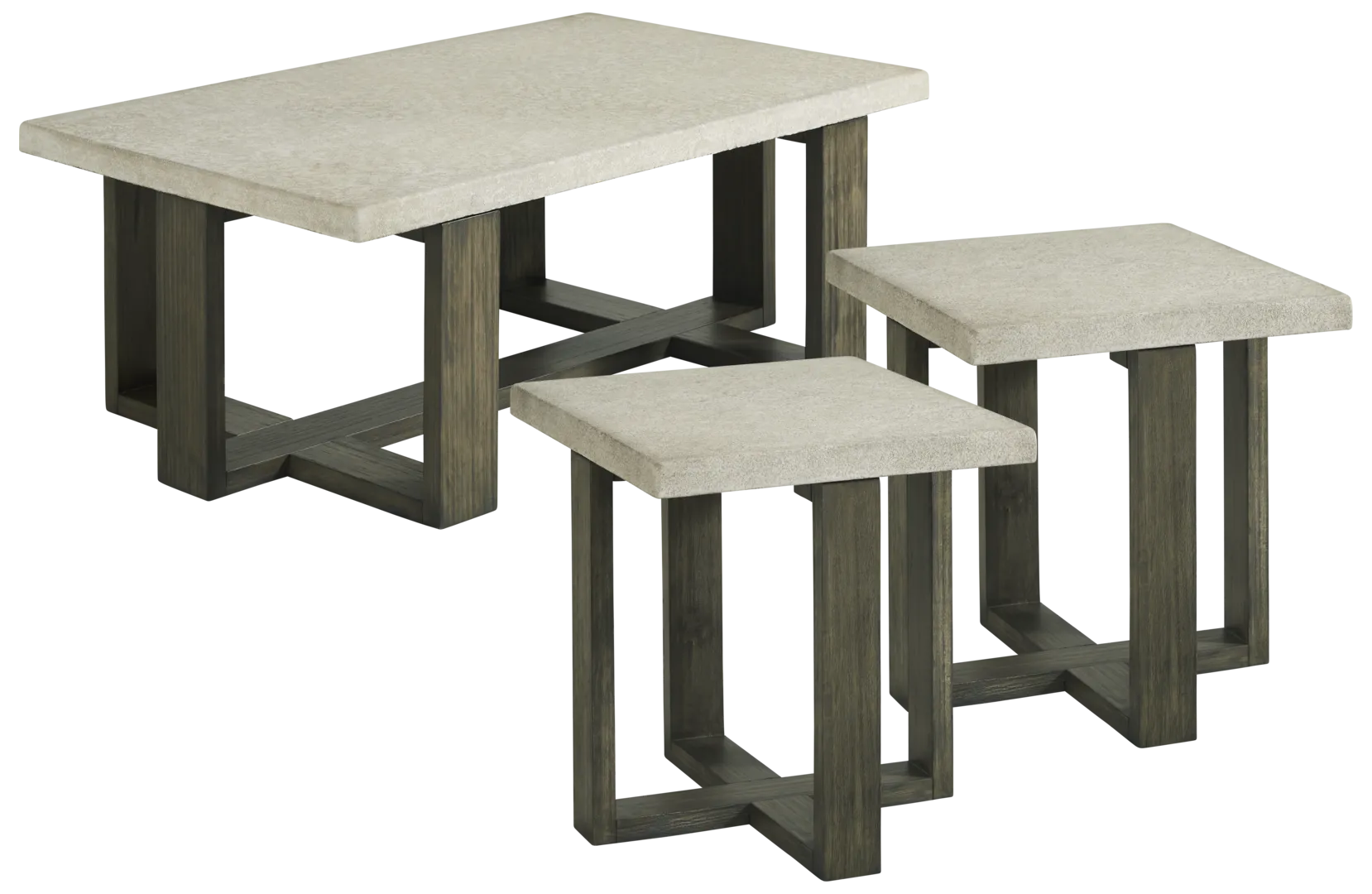 gray 3 pc table set