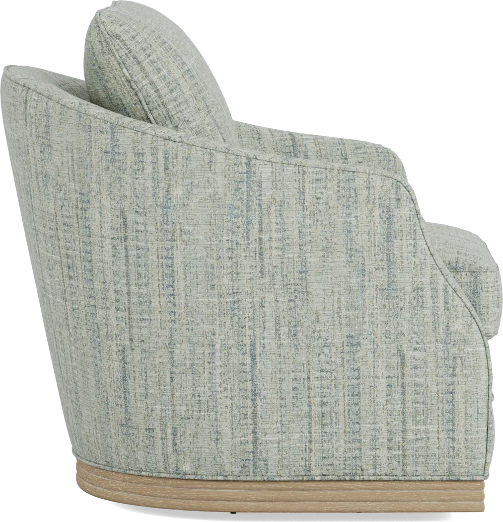 Sanibel Blue Swivel Chair - Image 4