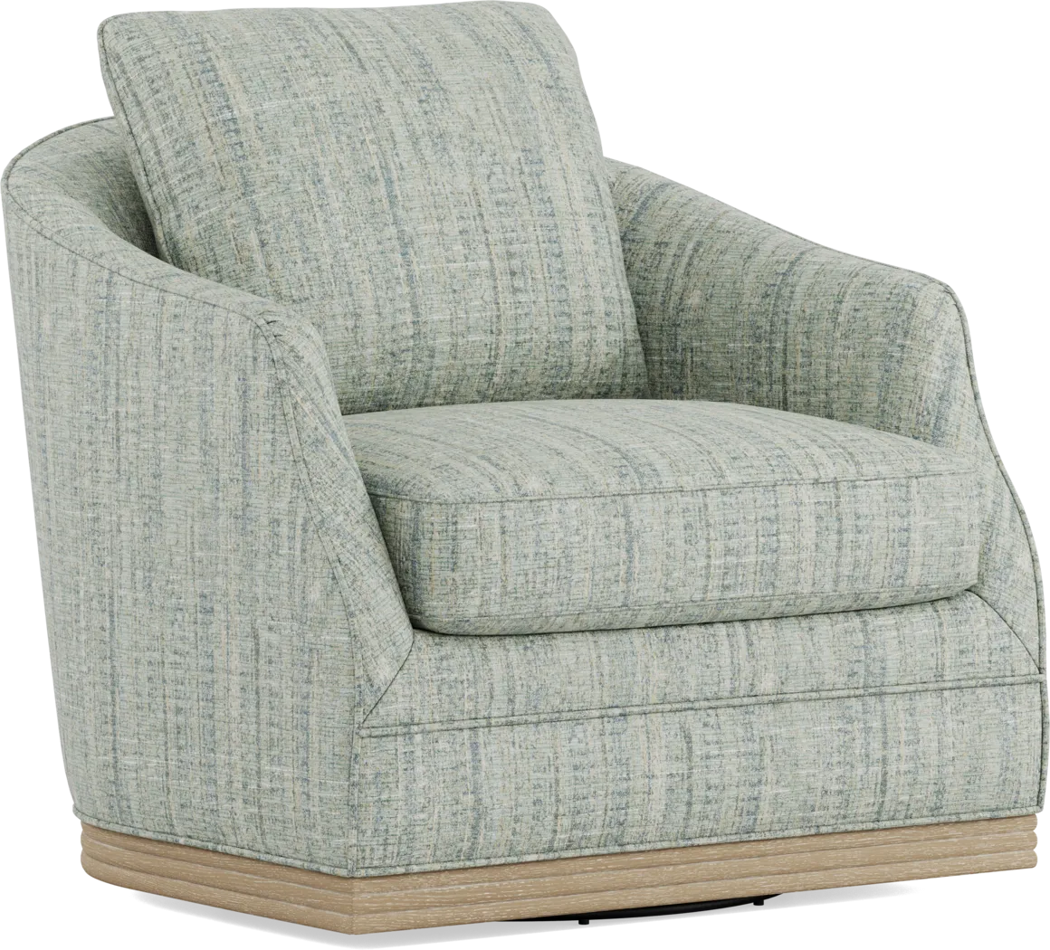 Sanibel Blue Swivel Chair - Image 2