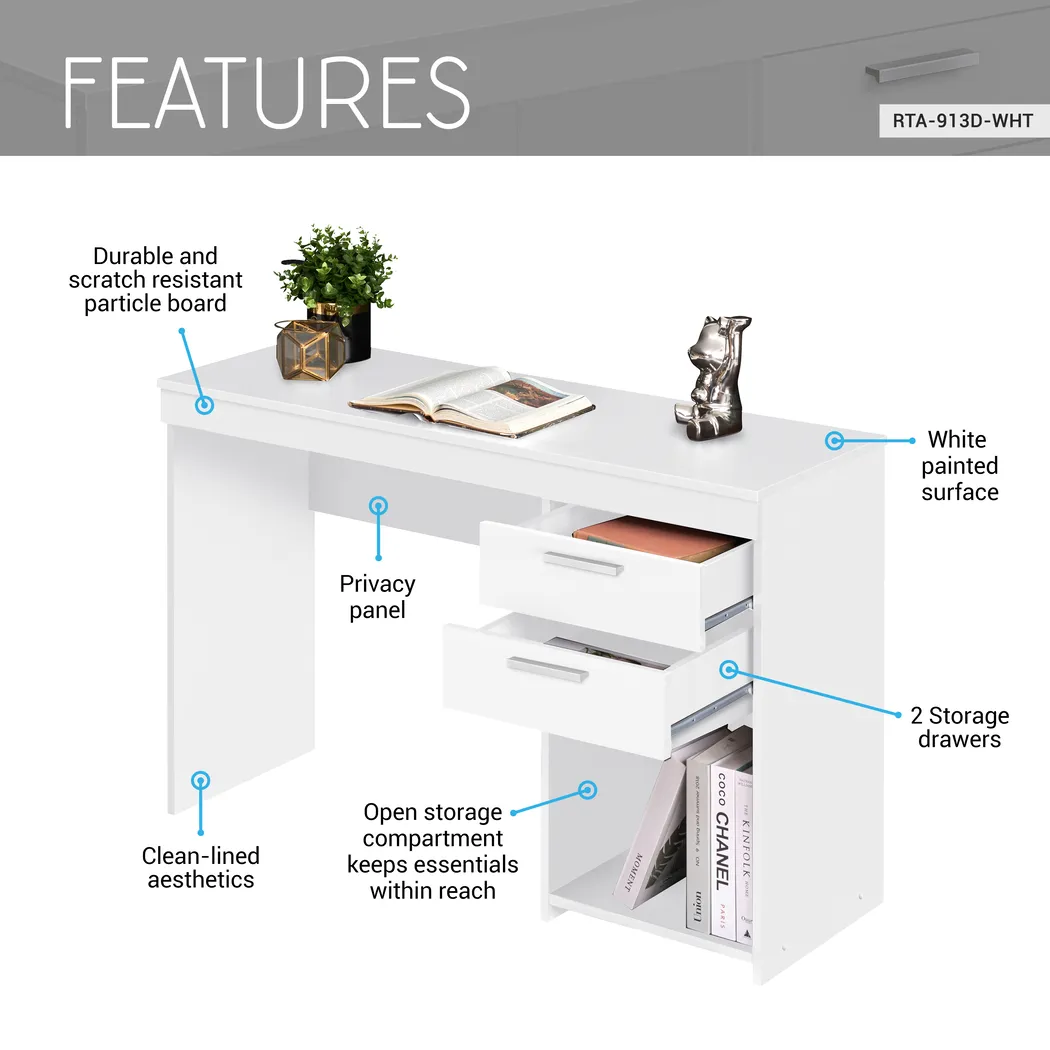 Sanoye White Desk - Thumbnail - Image 6