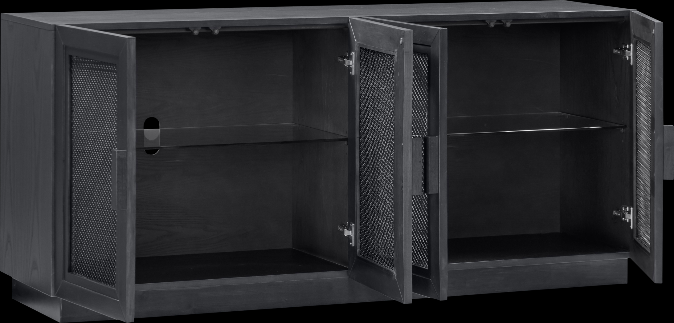 Sanpat Black 72.5 in. Console - Thumbnail - Image 4