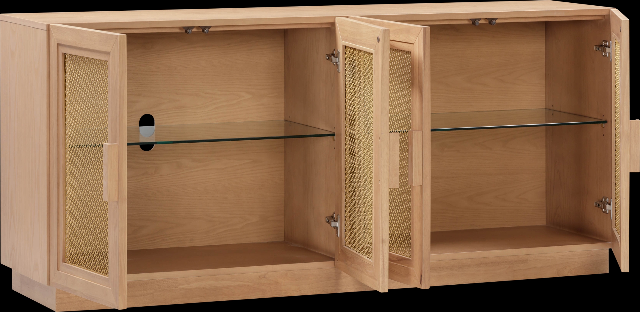 Sanpat Brown 72.5 in. Console - Thumbnail - Image 4