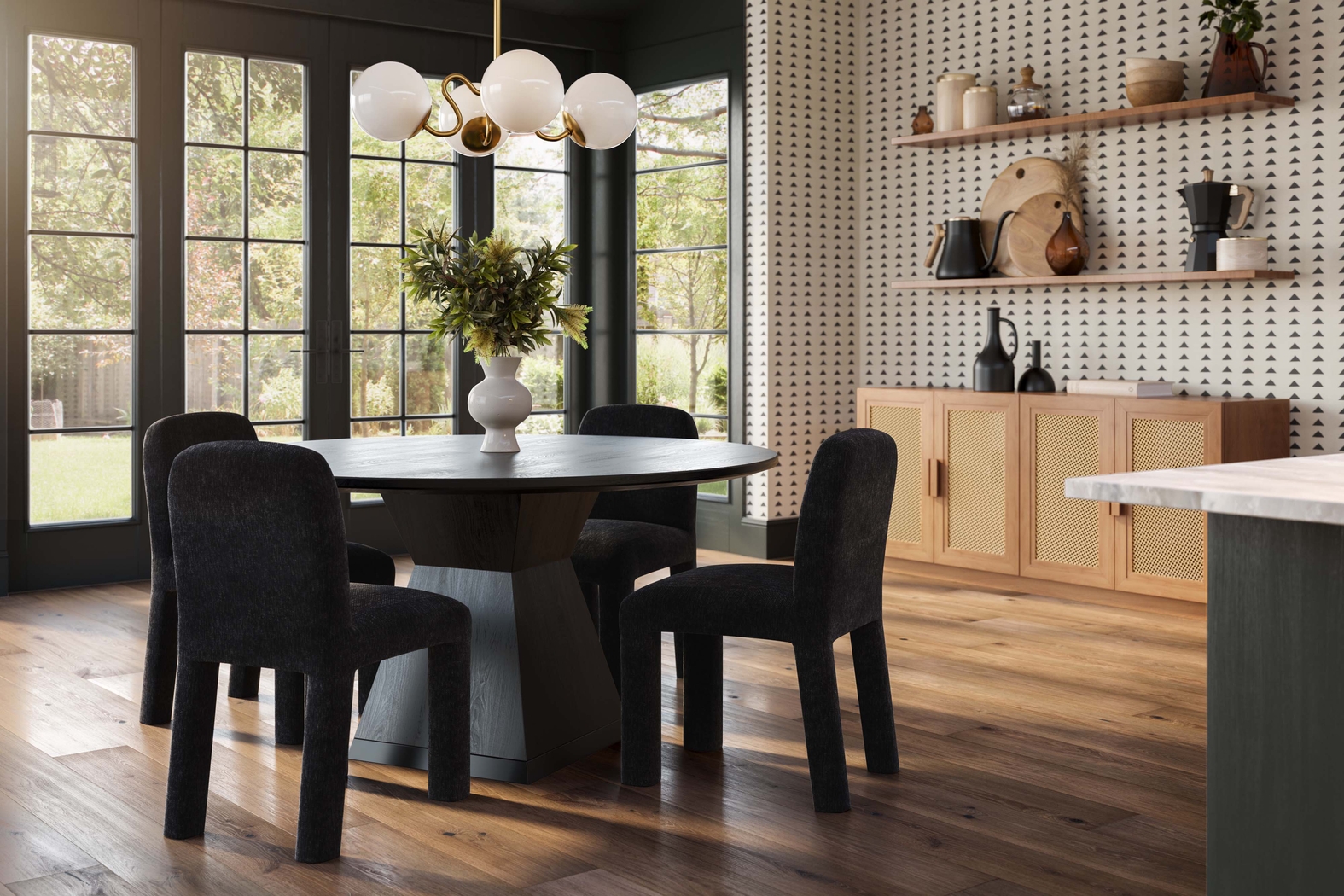 Sanpat I Black Dining Table - Thumbnail - Image 2