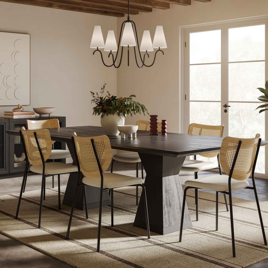 Sanpat II Black Dining Table - Thumbnail - Image 4