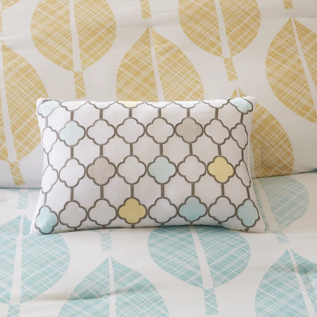 Sansa Yellow 9 Pc King Comforter Set - Thumbnail - Image 6