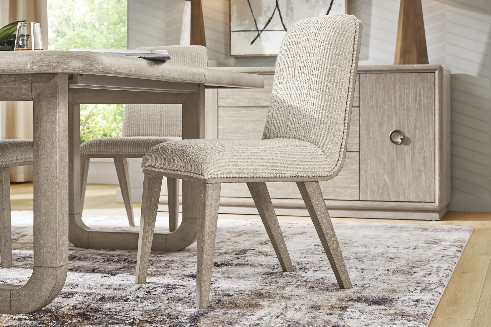 Santa Clarita Light Gray 5 Pc Round Dining Room - Thumbnail - Image 8