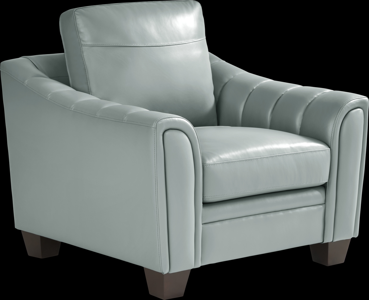 Santa Croce Mint Leather 6 Pc Living Room - Thumbnail - Image 8