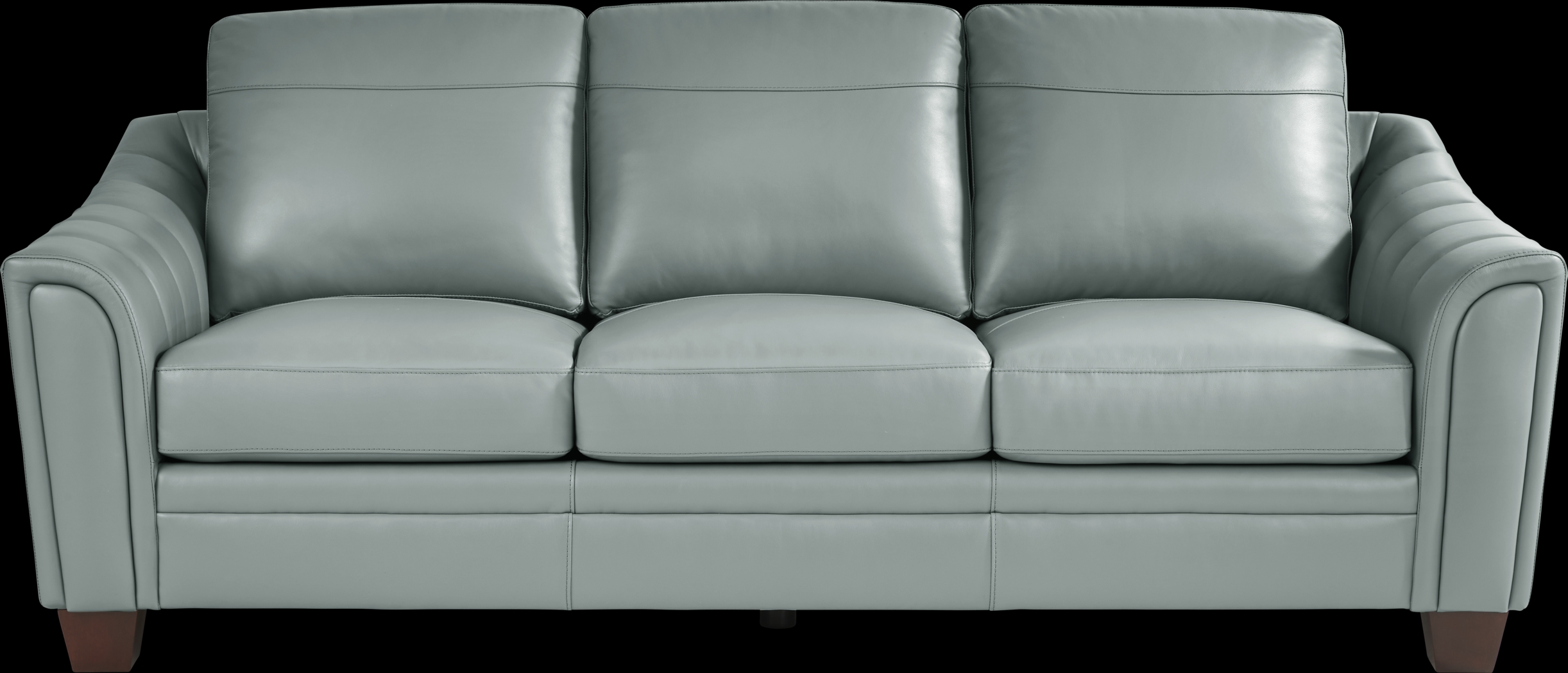 Santa Croce Mint Leather 6 Pc Living Room - Thumbnail - Image 2