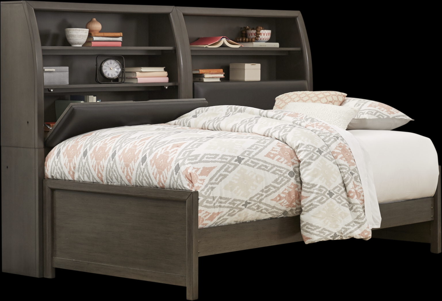 Santa Cruz Gray 5 Pc Full Bookcase Daybed - Thumbnail - Image 1