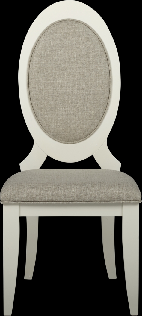 Santa Fiora White 5 Pc Round Dining Room - Thumbnail - Image 5