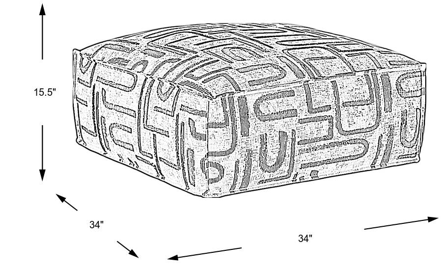 Dimension Image. Please refer to the Dimension Tab on this page for dimension details.