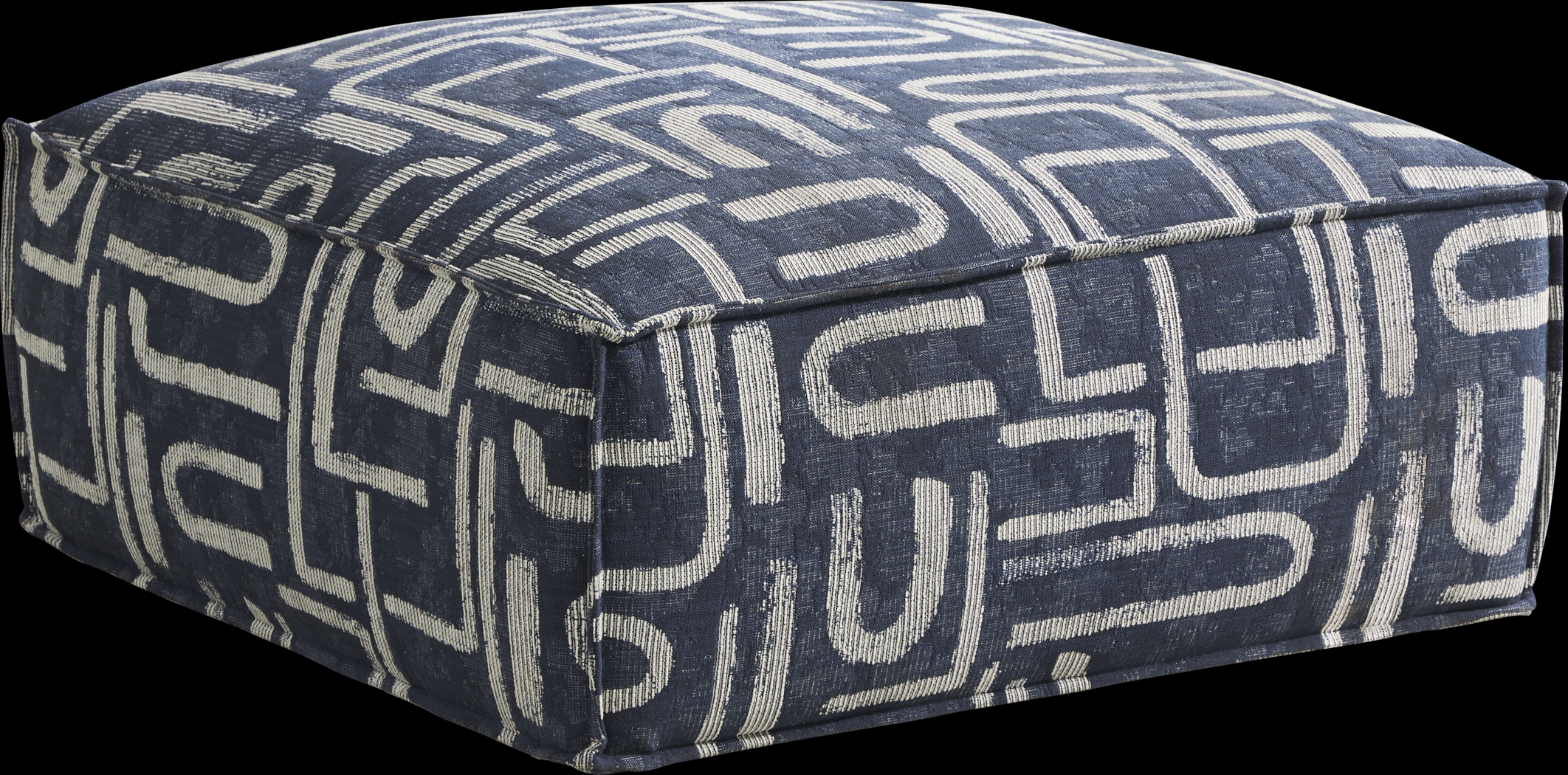 Santa Monica Place Blue Accent Cocktail Ottoman - Thumbnail - Image 1