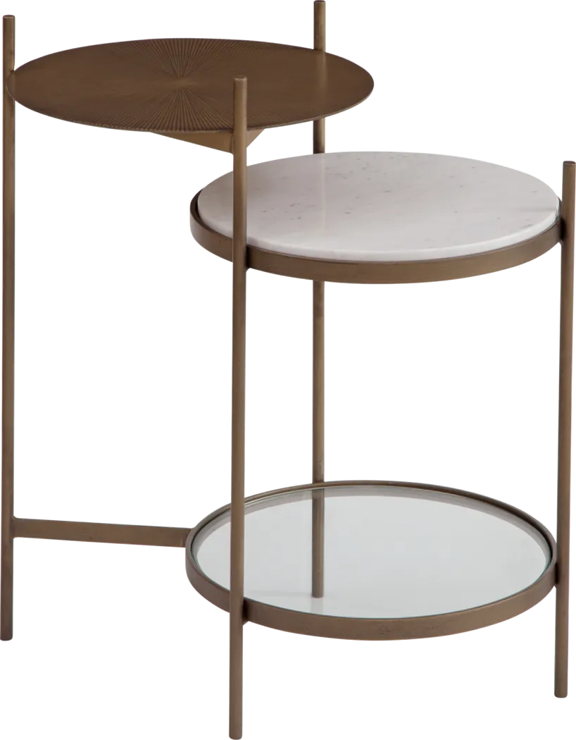 Santiam Gold Accent Table - Thumbnail - Image 1