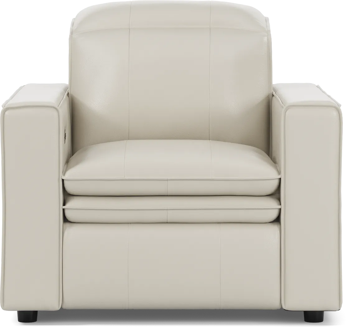 Santorini Ice Leather Dual Power Recliner - Thumbnail - Image 2