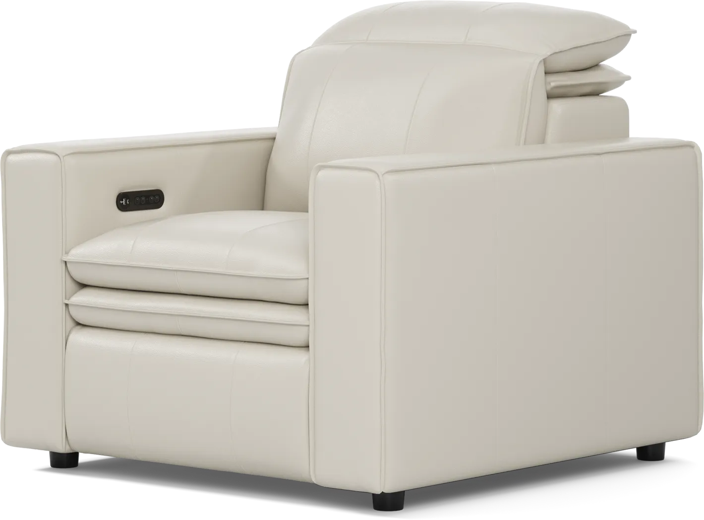 Santorini Ice Leather Dual Power Recliner - Thumbnail - Image 3