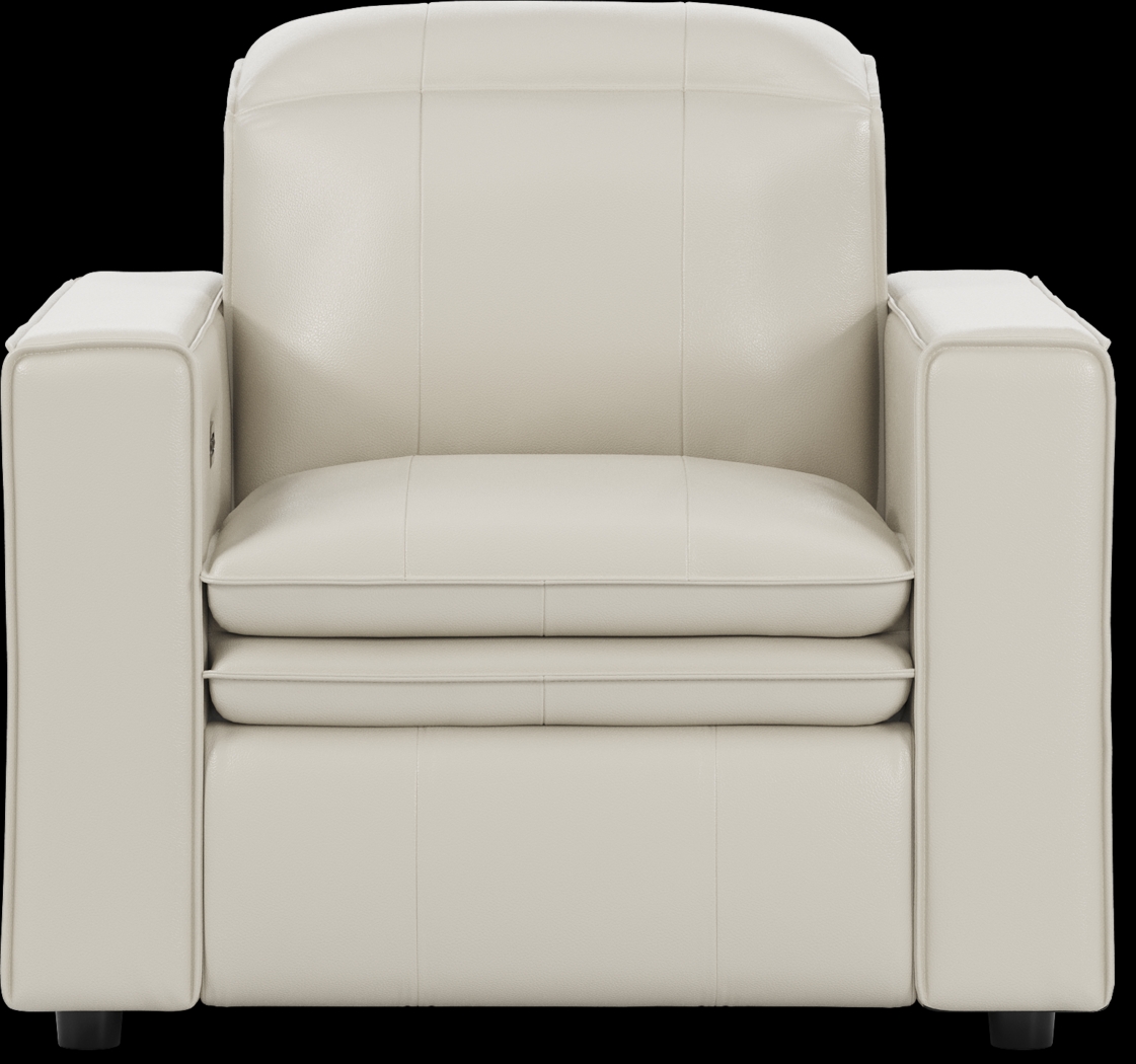 Santorini Ice Leather Dual Power Recliner - Thumbnail - Image 2