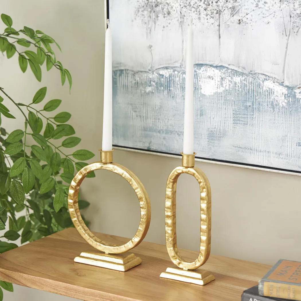 Saohe Gold Candle Holder - Thumbnail - Image 2