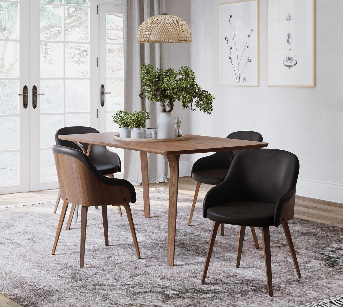 Sappington Black Dining Chair - Thumbnail - Image 4