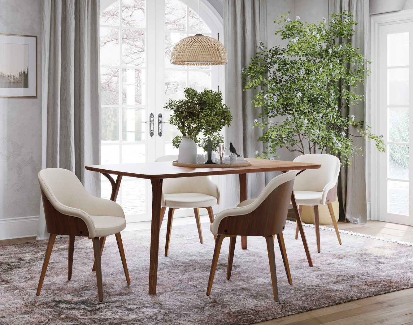 Sappington Cream Side Chair, Set of 2 - Thumbnail - Image 4