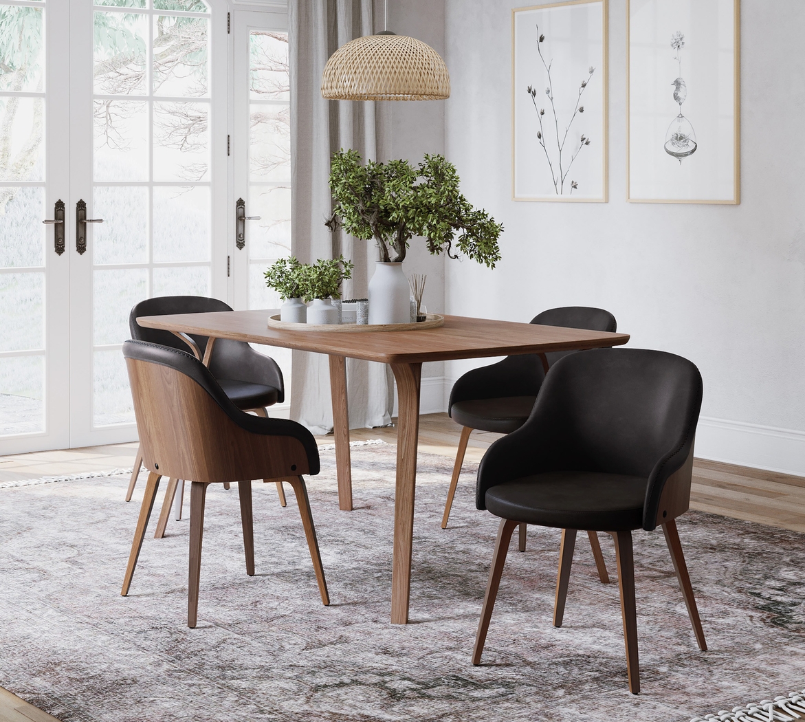 Sappington II Black Side Chair, Set of 2 - Thumbnail - Image 2