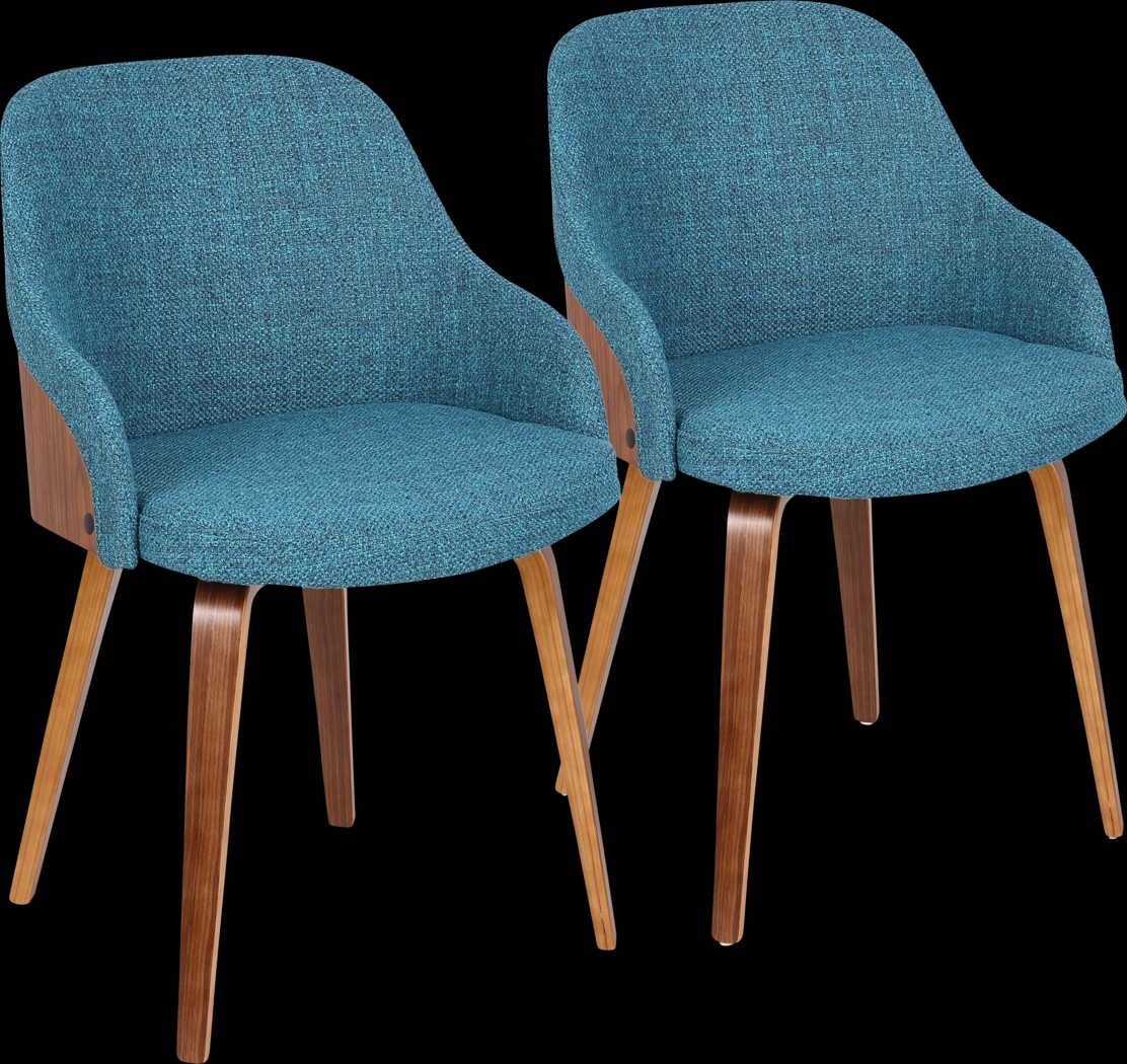Sappington Teal Side Chair, Set of 2 - Thumbnail - Image 1