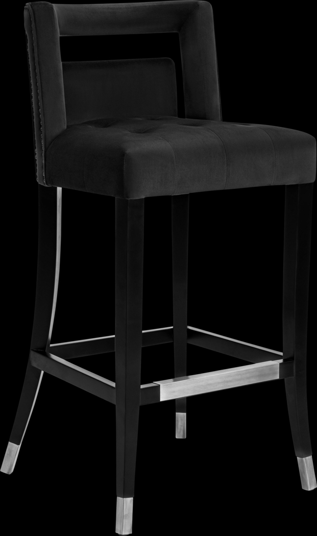 Saraelle Black Counter Height Stool - Thumbnail - Image 1