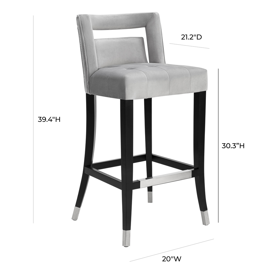 Saraelle Gray Barstool - Thumbnail - Image 6