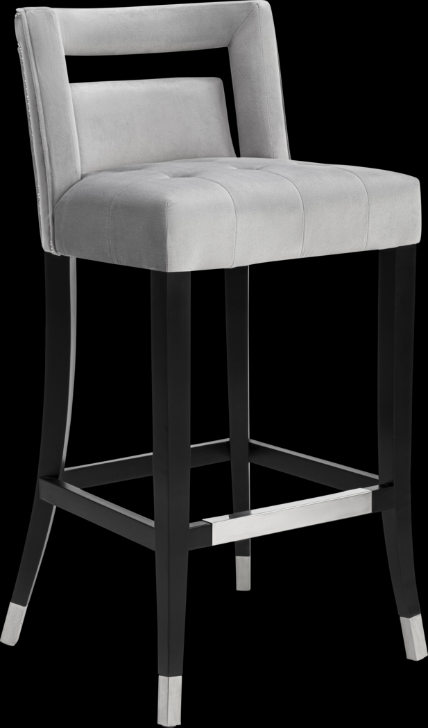 Saraelle Gray Barstool - Thumbnail - Image 1