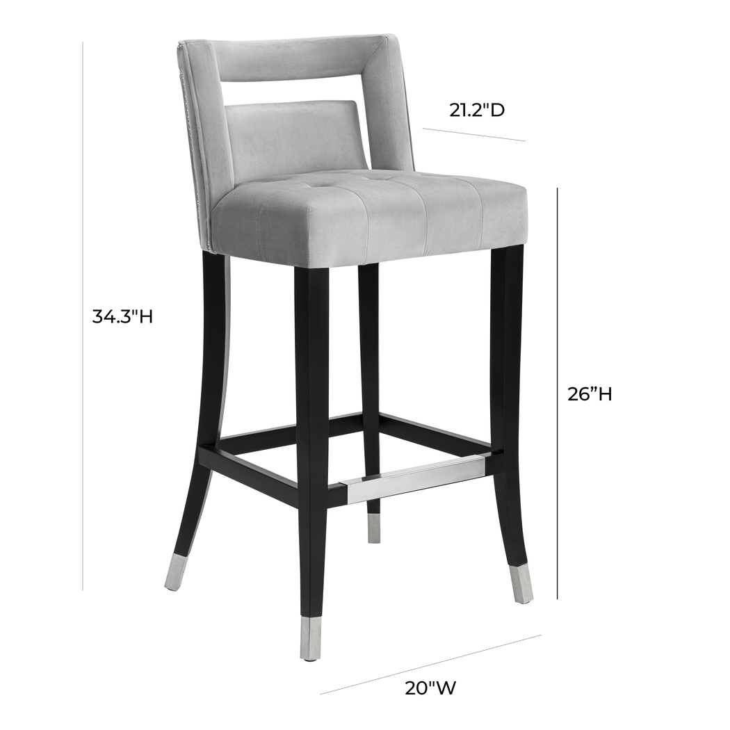Saraelle Gray Counter Height Stool - Thumbnail - Image 6