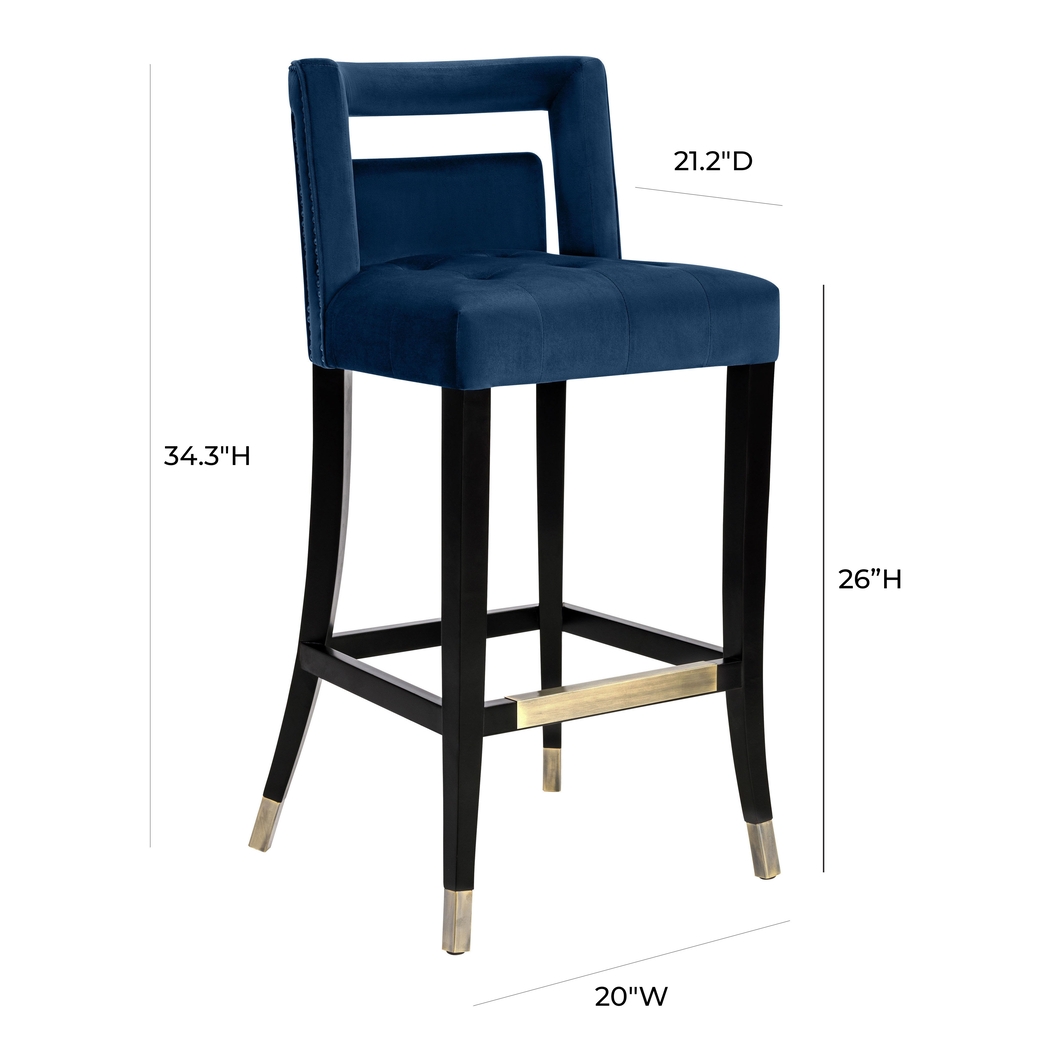 Saraelle Navy Counter Height Stool - Thumbnail - Image 6