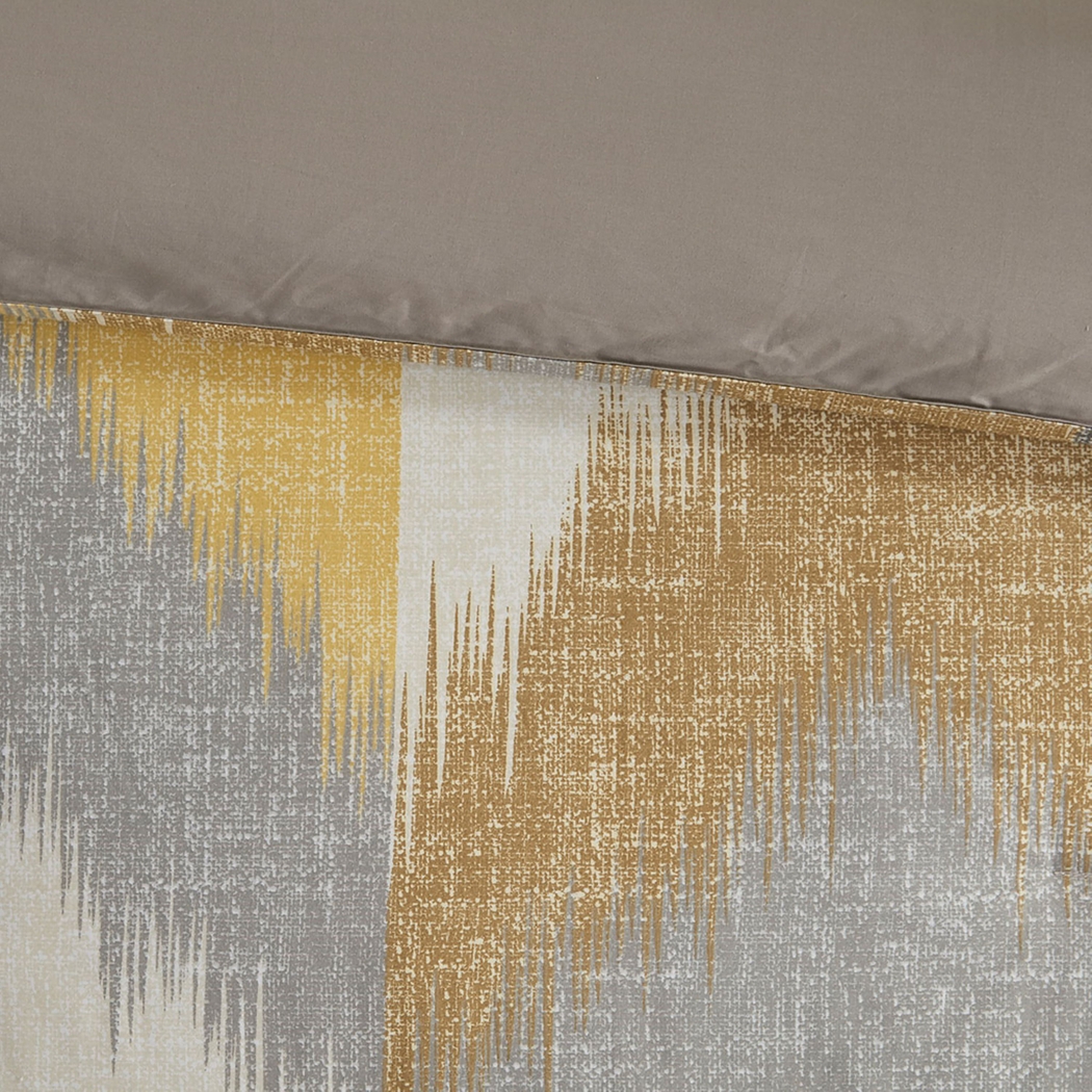 Saraia Yellow 3 pc Full/ Queen Comforter Set - Thumbnail - Image 9