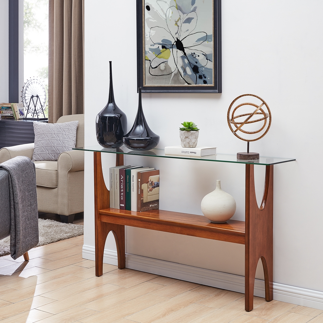 Saranac Brown Console Table - Thumbnail - Image 4