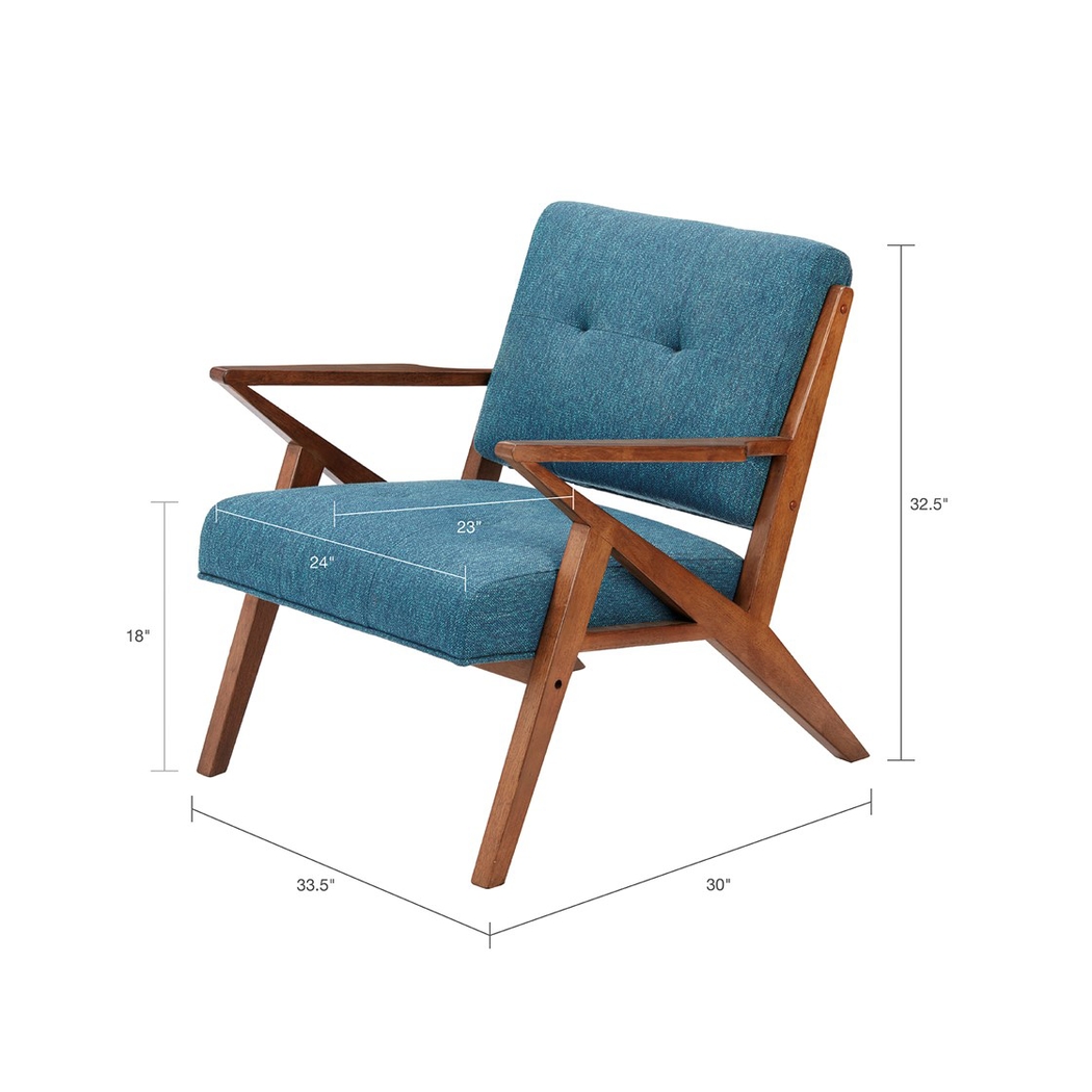 Sarann Blue Accent Chair - Thumbnail - Image 7