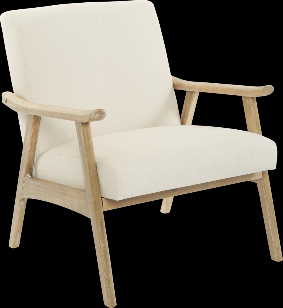 Sarapan I Cream Accent Chair - Thumbnail - Image 1