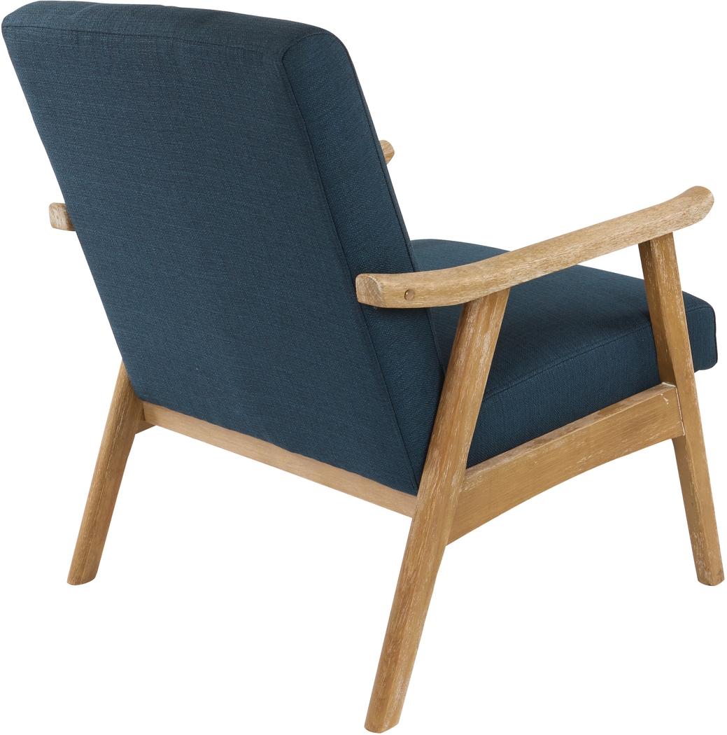 Sarapan I Dark Blue Accent Chair - Thumbnail - Image 2