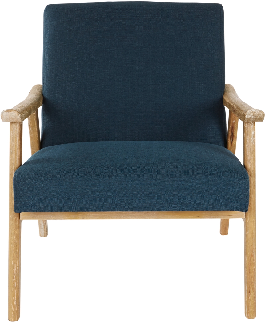 Sarapan I Dark Blue Accent Chair - Thumbnail - Image 3
