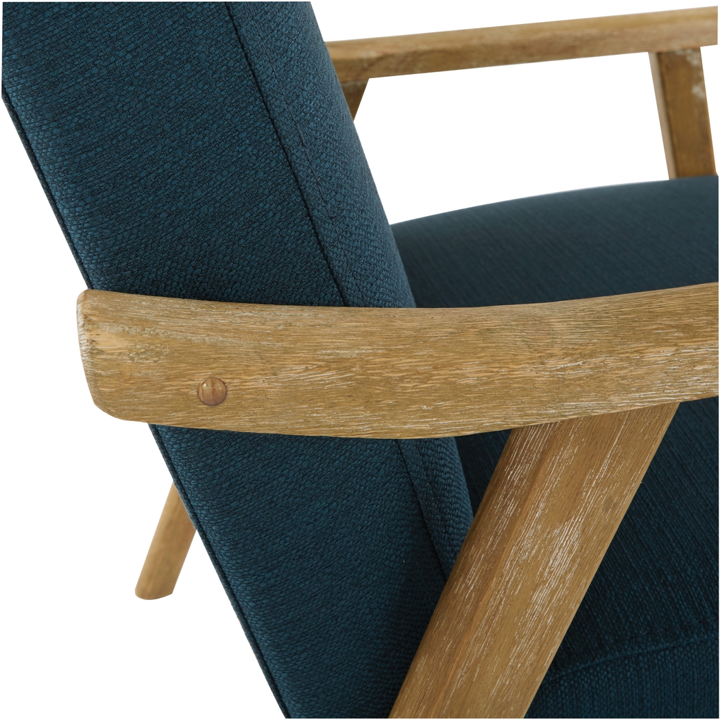 Sarapan I Dark Blue Accent Chair - Thumbnail - Image 6
